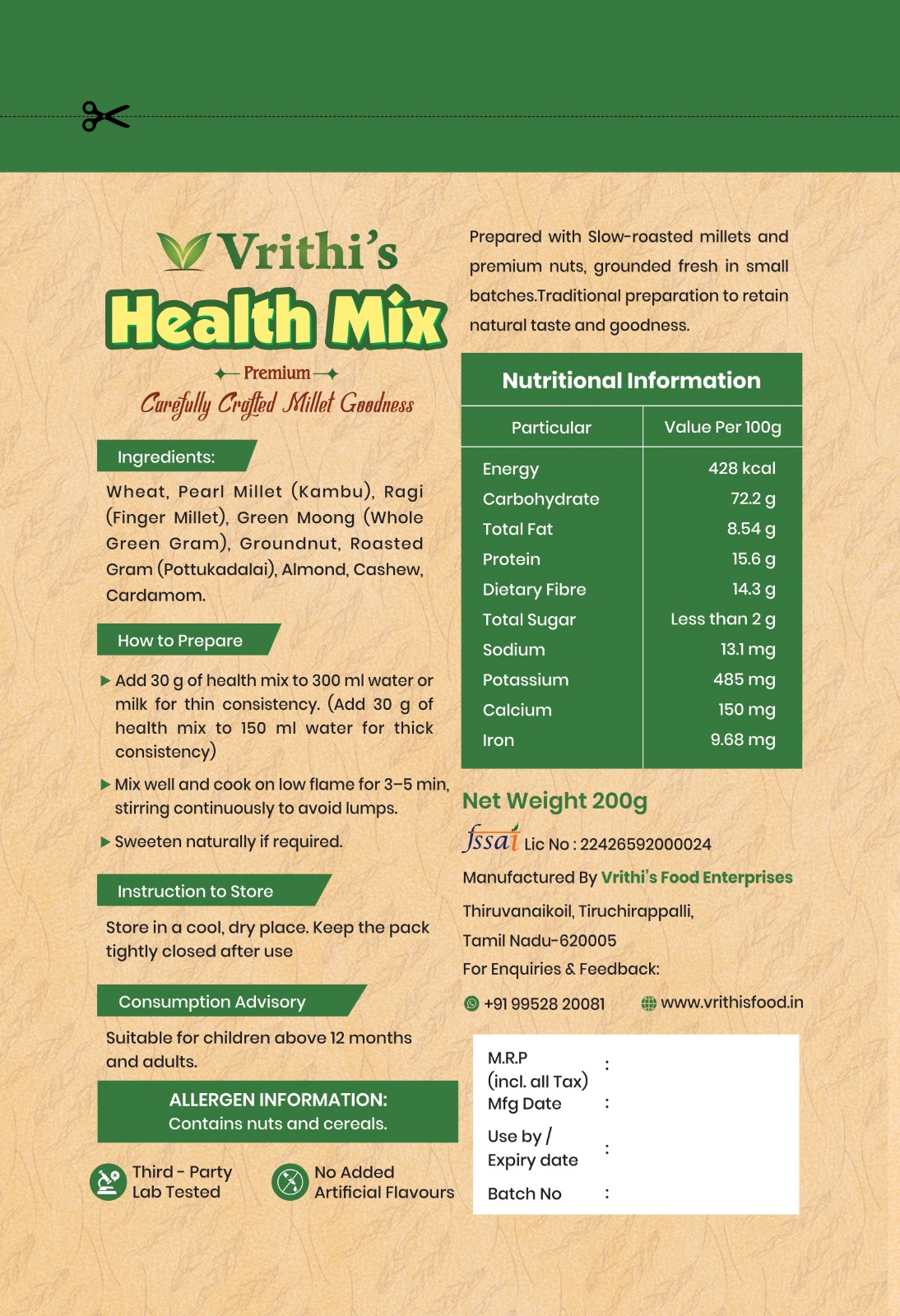 vrithi's health mix vrithi's health mix
